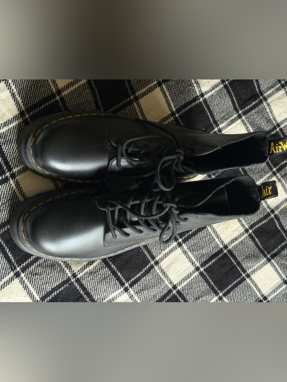 Dr. Martens Audrick Black Leather Lace-Up Boot